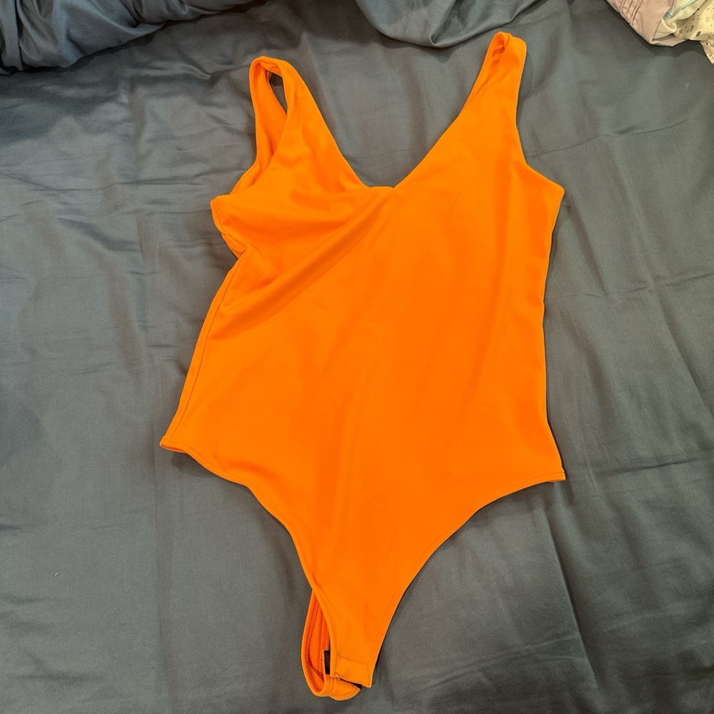 Vibrant Orange Bodysuit